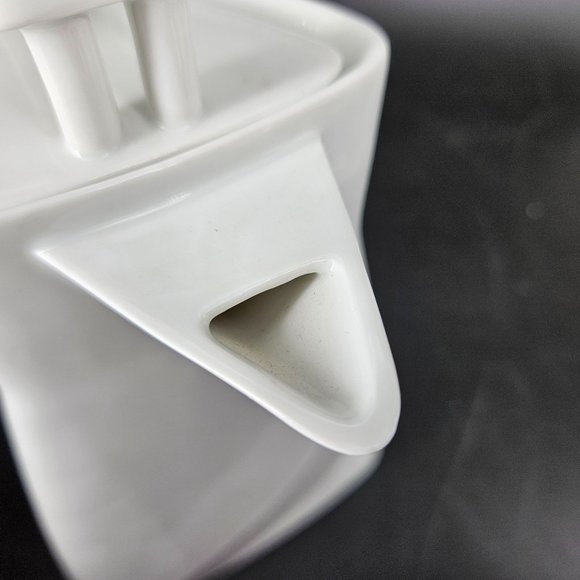 Vintage Atelier JM Lasov Delta Pyramid Czech Tea Coffee Pot Jug Carafe Lid 7.50" - Picture 7 of 15